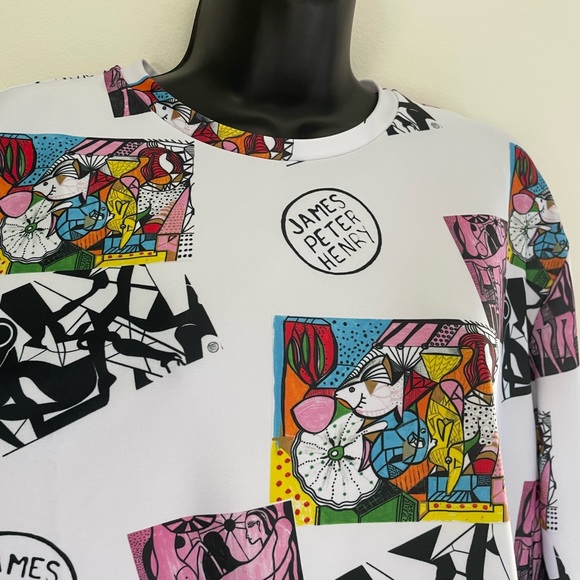 NWT Swiminista x James Peter Henry good vibes rash guard Art Toss - Picture 4 of 8